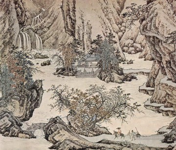 Qiu Ying Painting - landscape old China ink